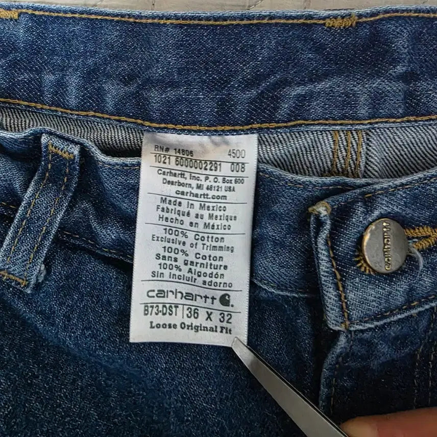 [BUNJANG] Carhartt B73 DST Double Knee Denim Pants / [36X32] 빈티지 칼하트 더블니 B73 DST 데님팬츠 굿컨디션B24