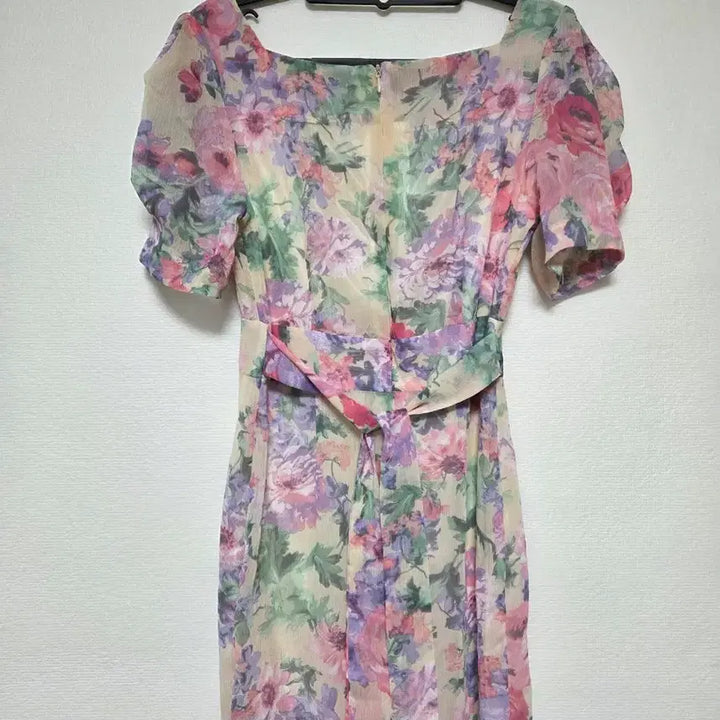 [BUNJANG] Floral Mermaid Chiffon Dress / 수채화느낌 플로럴 머메이드 원피스