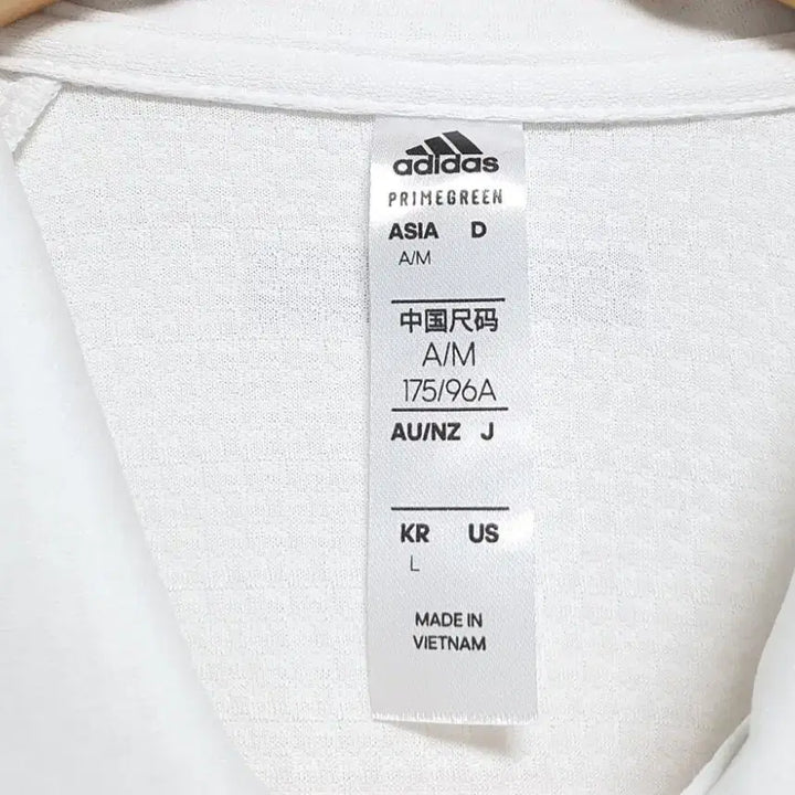 [SOLD OUT] 아디다스 기능성 반팔 카라티 100사이즈 화이트