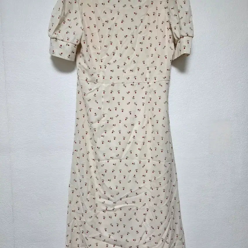 [SOLD OUT] (택o/새상품) 미니로즈패턴 퍼프소매 원피스