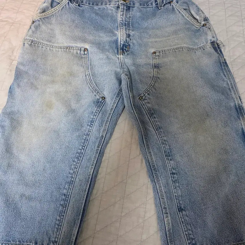[BUNJANG] Carhartt B73 DST Cool Washing Denim Pants / [42X32] 00s 칼하트 더블니 B73 DST 쿨워싱 데님팬츠 B25