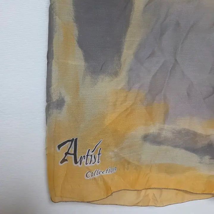 [BUNJANG] Silk Blend Ink Wash Pattern Scarf / (새상품) 수묵화 패턴 실크혼방 대형 스카프