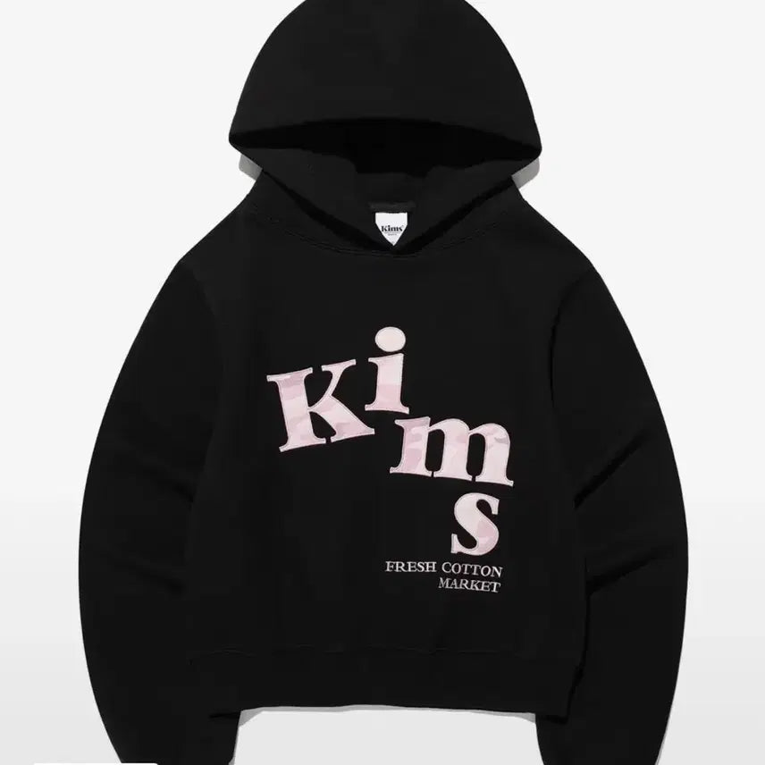 [BUNJANG] Musinsa KIMS Mesh Camo Hoodie Black / 무신사 킴스 메시 카모 후드티 블랙