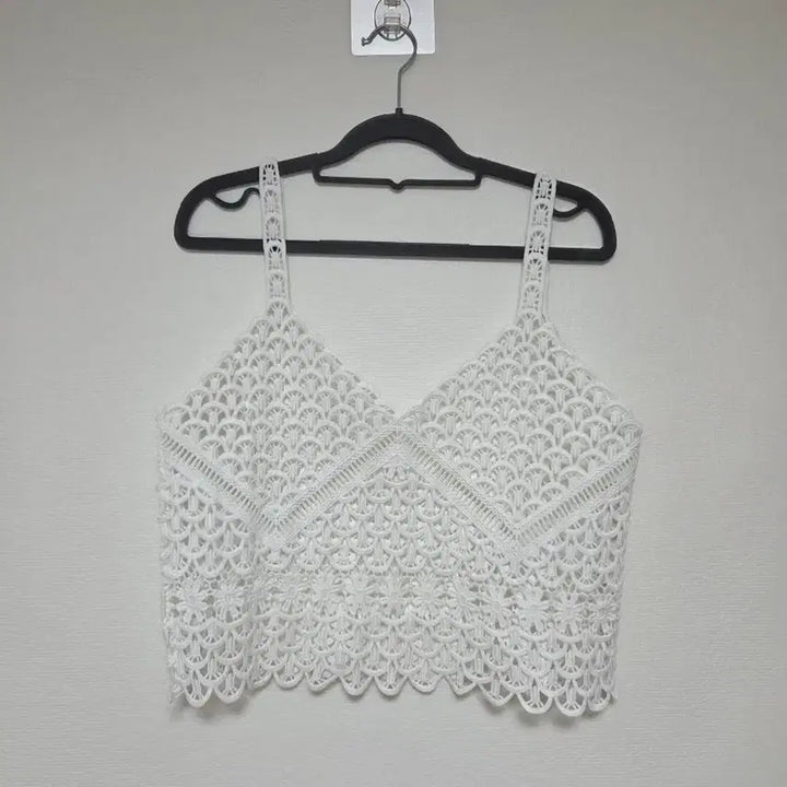 [BUNJANG] Lace Bustier Layered Tank Top / 레이스 뷔스티에 레이어드 나시