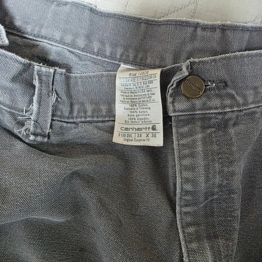 [BUNJANG] Carhartt B136 GVL Hard Fade Double Knee Pants / [36X30] 빈티지 칼하트 더블니 B136 GVL 하드페이드 G-5