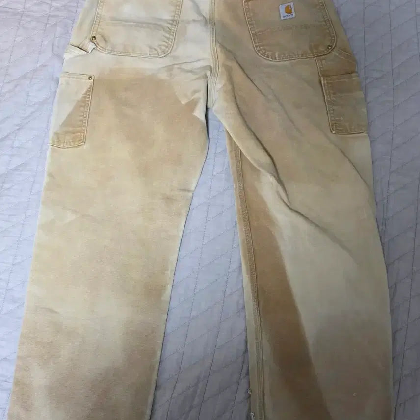 [BUNJANG] Carhartt Double Knee B01 BRN Work Pants / [38X30] 칼하트 더블니 B01 BRN 워크팬츠 크레이지페이드 T-8