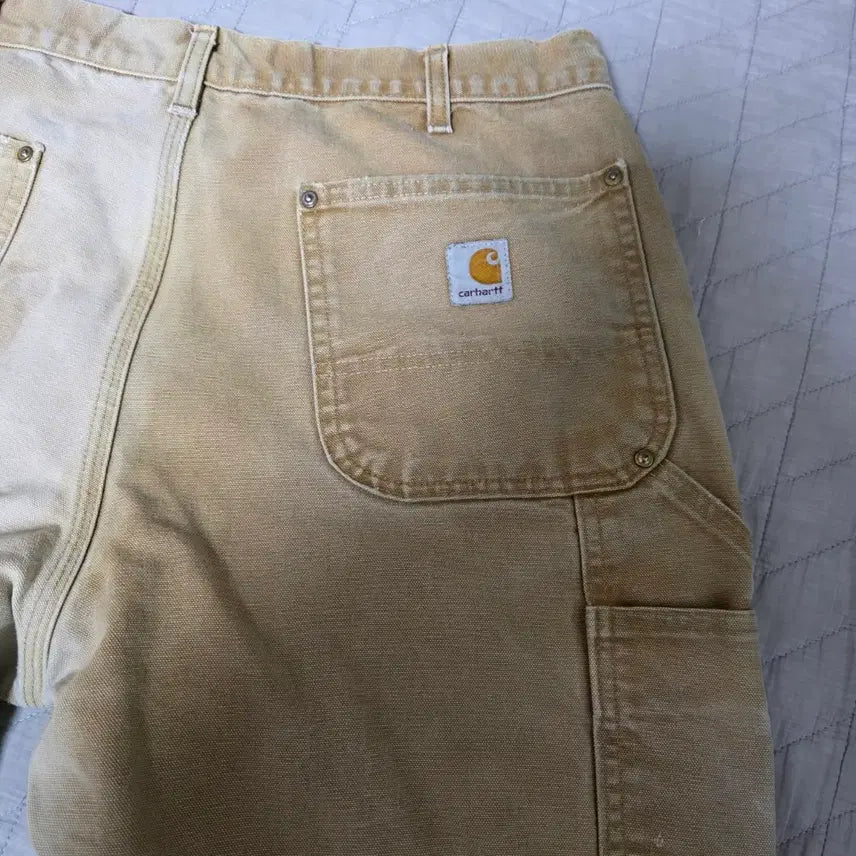 [BUNJANG] Carhartt Double Knee B01 BRN Work Pants / [38X30] 칼하트 더블니 B01 BRN 워크팬츠 크레이지페이드 T-8