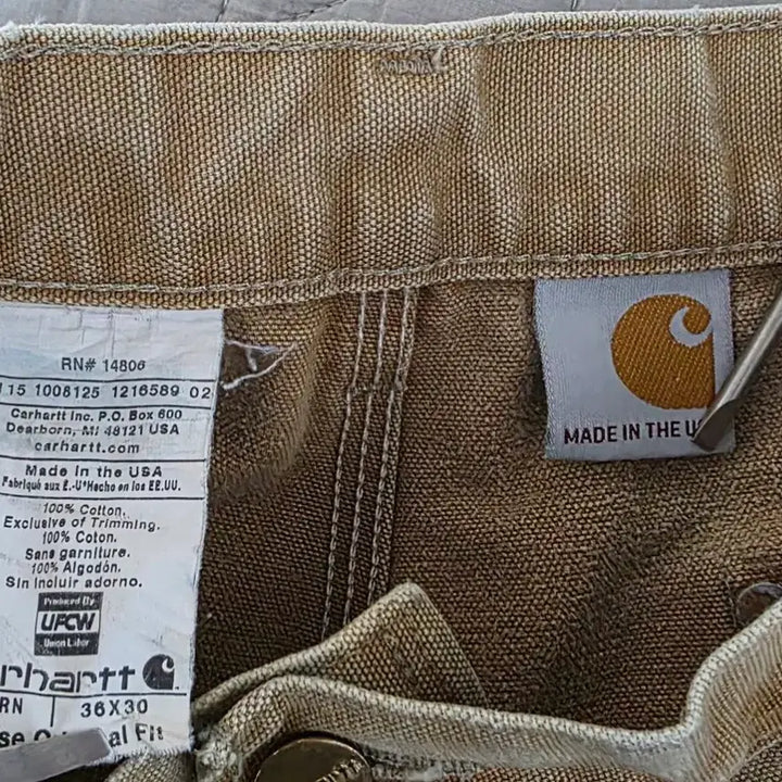 [BUNJANG] Carhartt Double Knee B01 BRN Work Pants / [38X30] 칼하트 더블니 B01 BRN 워크팬츠 크레이지페이드 T-8