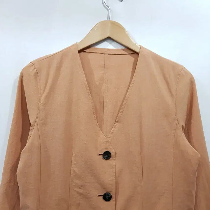 [BUNJANG] Vintage V-Neck Long Sleeve Jacket (M-L) / 빈티지 브이넥 오피스룩 얇은 긴팔 자켓 여M-L Q488