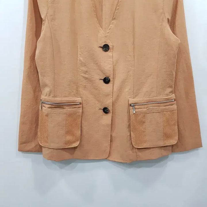 [BUNJANG] Vintage V-Neck Long Sleeve Jacket (M-L) / 빈티지 브이넥 오피스룩 얇은 긴팔 자켓 여M-L Q488