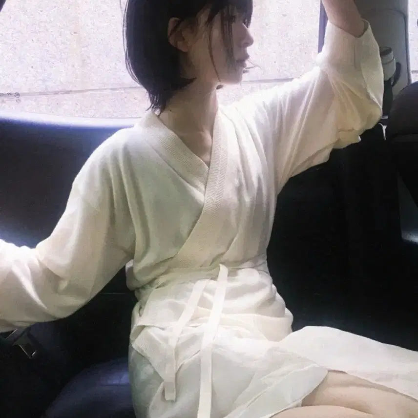 [BUNJANG] Yeoul Jeogori Ivory S / 한땀한땀 여울 저고리 상아 S (새상품)
