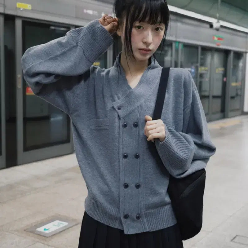 [BUNJANG] Hanttam Hanttam Sagye Jeogori Blush Grey / 한땀한땀 사계 저고리 블루쉬 그레이 (새상품)