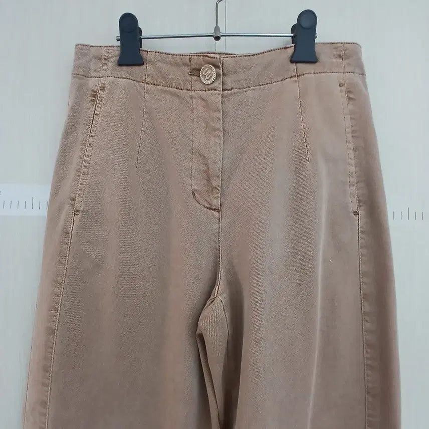 [BUNJANG] MINE Beige Wide Pants / MINE 베이지 컬러 와이드 팬츠