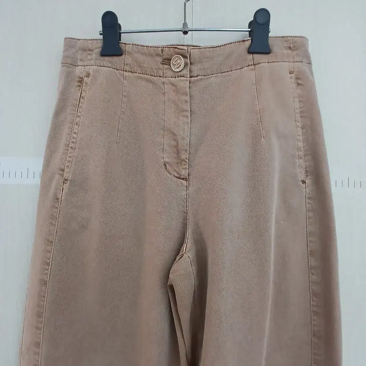 [BUNJANG] MINE Beige Wide Pants / MINE 베이지 컬러 와이드 팬츠