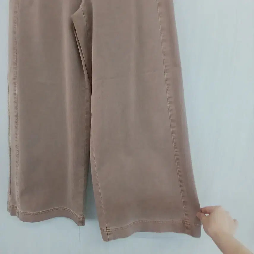 [BUNJANG] MINE Beige Wide Pants / MINE 베이지 컬러 와이드 팬츠