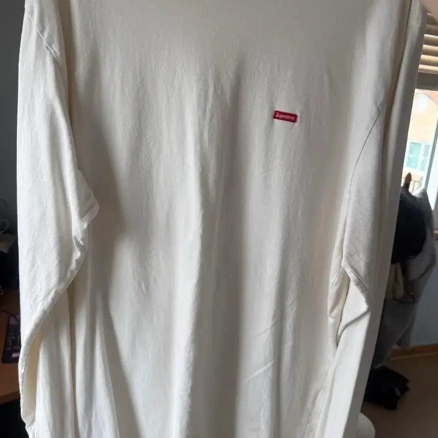 [BUNJANG] Supreme Small Box Long Sleeve T-shirt Ivory XL / 슈프림 스몰박스 긴팔 티셔츠 아이보리 XL