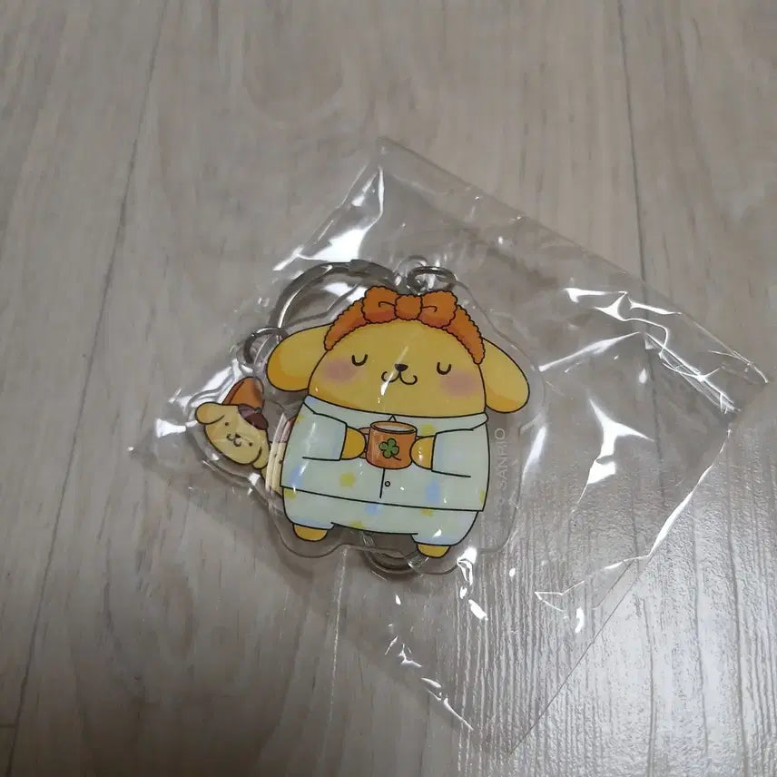 [BUNJANG] Sanrio Pompompurin Acrylic Keyring / 산리오 폼폼푸린 아크릴 키링 가챠
