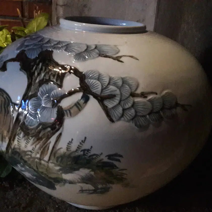 [BUNJANG] Korean Moon Jar (Tiger Painting) / 달항아리 (호랑이 그림)