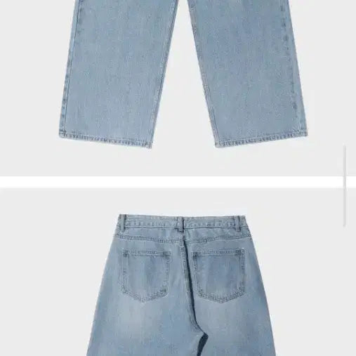 [SOLD OUT] GLW 굿라이프웍스 이지 와이드 데님 팬츠 빈티지 라이트블루 XL 청바지