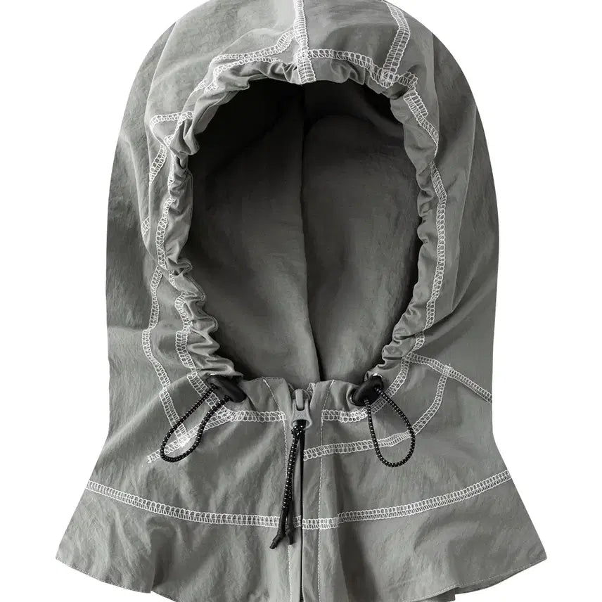 [BUNJANG] Magrigrid Curved Stitch Balaclava Grey / 마하그리드 CURVED STITCH BALACLAVA 바라클라바 그레이
