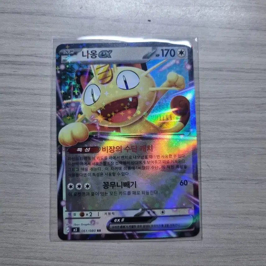 [BUNJANG] Naong ex RR Trading Card / 나옹ex rr 팝니다!