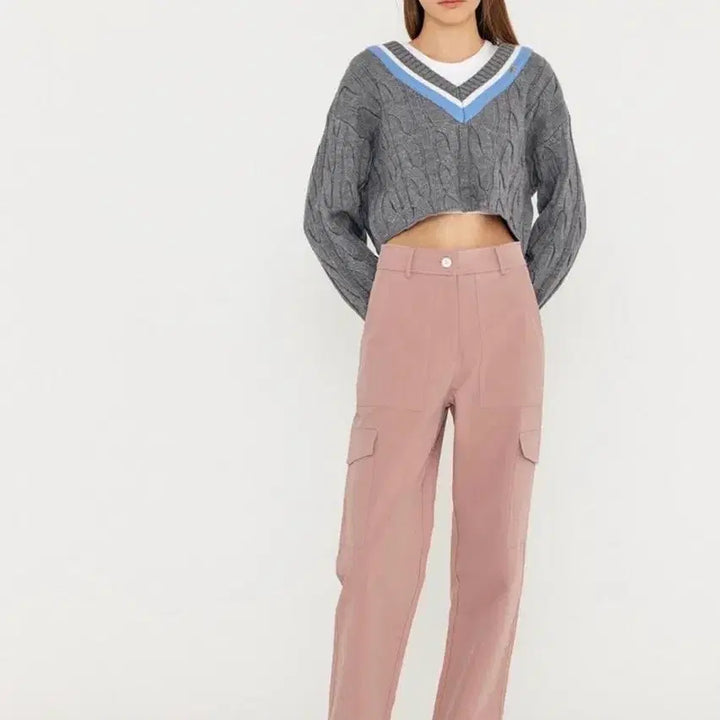 [BUNJANG] General Idea Women Feminine Cargo Pants / 제너럴아이디어 우먼페미닌카고바지 핑크