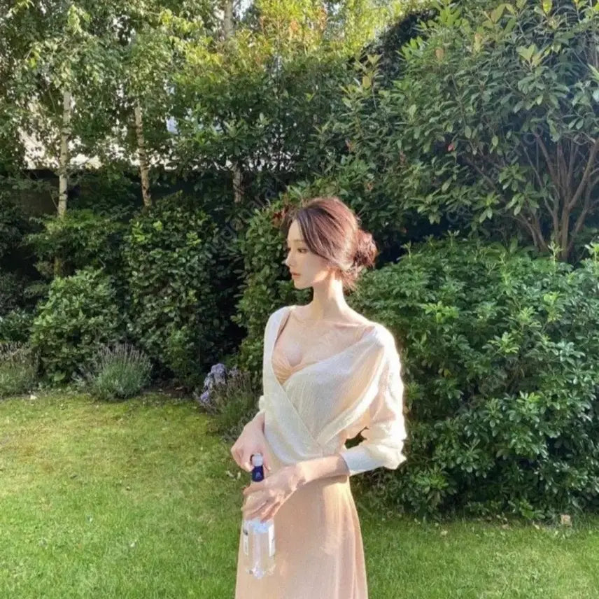 [SOLD OUT] 라벨르블랑 마리 드레스, 마리 랩 가디건