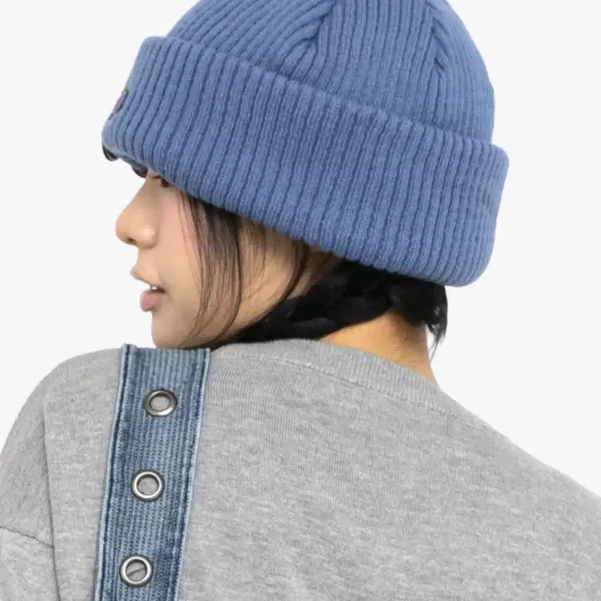 [BUNJANG] Glack x Jjicgu GZC002 PMP Logo Big Beanie / 글랙x지꾸 GZC002 PMP 로고 빅 비니 BLUE