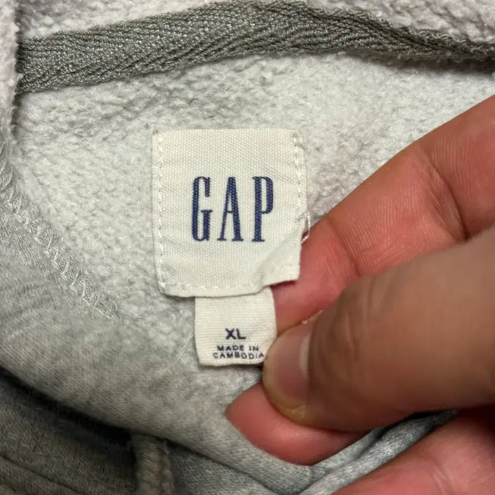 [BUNJANG] 갭 GAP 그레이 후드티 XL / 갭 GAP 그레이 후드티 XL