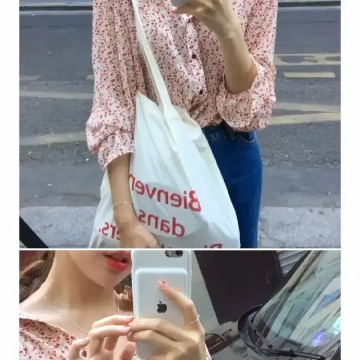 [BUNJANG] 스키니피그 플라워  블라우스 / 스키니피그 플라워  블라우스
