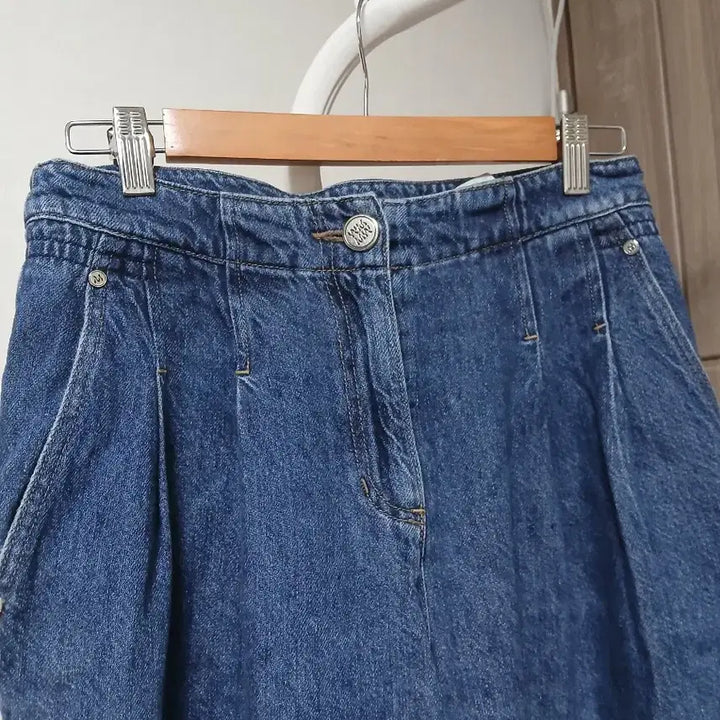 [SOLD OUT] 한섬마인 청바지 핀턱 와이드 데님 팬츠64