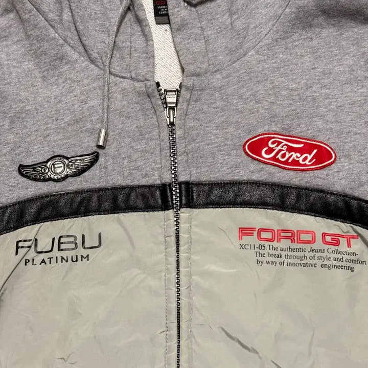 [BUNJANG] FUBU X Ford GT 대장급 그레이 후드집업 XXL / FUBU X Ford GT 대장급 그레이 후드집업 XXL