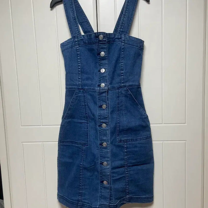 [BUNJANG] H&amp;M 데님 멜빵 원피스 32 / H&amp;M 데님 멜빵 원피스 32