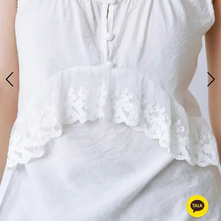 [BUNJANG] 러프넥 Fairy Vintage Lace Top White / 러프넥 Fairy Vintage Lace Top White