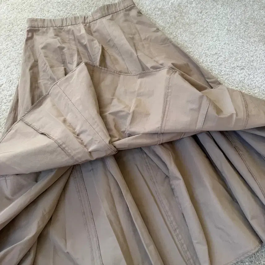 [BUNJANG] Jill Stuart Long Flare Skirt (Beige) / 질스튜어트 롱 플레어 치마 (베이지)