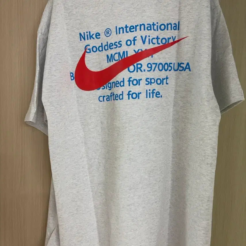 [SOLD OUT] 나이키 멜란지그레이 레드로고 반팔티 XL,2XL