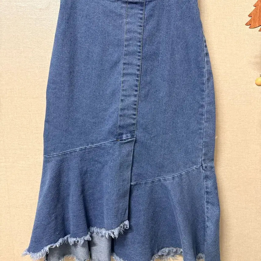 [SOLD OUT] 데님 머메이드 롱 스커트 (~슬림66)