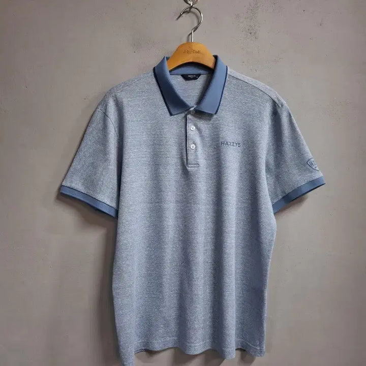 [SOLD OUT] 헤지스 블루 반팔 카라티 105