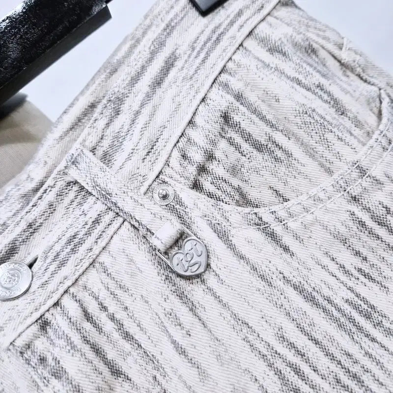 [BUNJANG] Targetto Brush Paint Wide Pants / targetto 타게토 브러시 페인트 와이드 팬츠