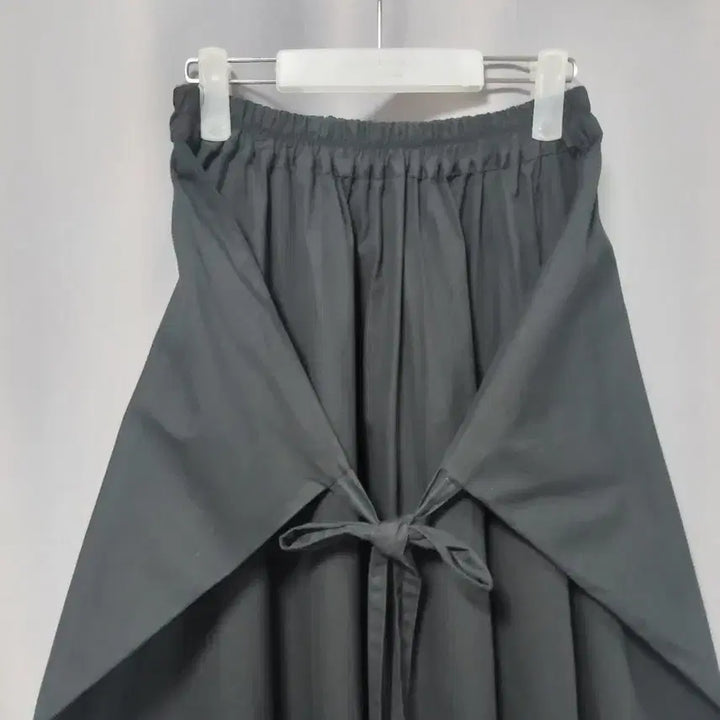 [SOLD OUT] 묶음 면 롱스커트