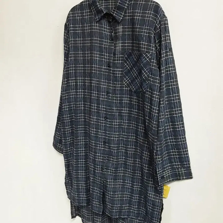 [BUNJANG] MIELLO Check Pattern Long Shirt / 택새상품) 미엘로 체크 패턴 롱셔츠 free