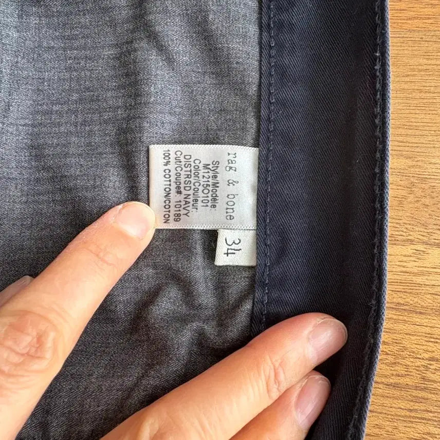 [BUNJANG] 랙엔본 슬림 스트레이트 핏 네이비 팬츠 남성 / 랙엔본 슬림 스트레이트 핏 네이비 팬츠 남성