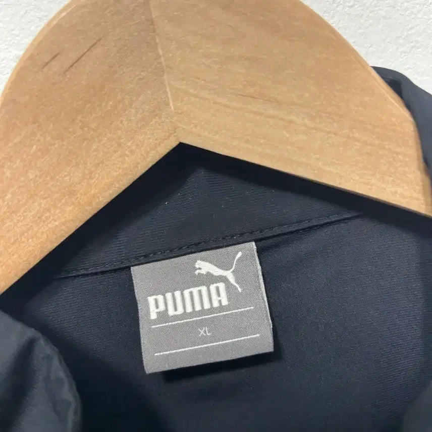 [BUNJANG] Puma Black Windbreaker Jacket XL / 푸마 블랙 바람막이 자켓 XL