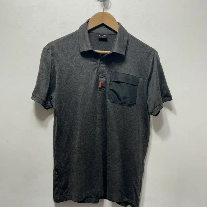 [BUNJANG] Millet Gray Pocket Polo T-shirt / Millet 밀레 포켓 반팔 폴로티 그레이 M