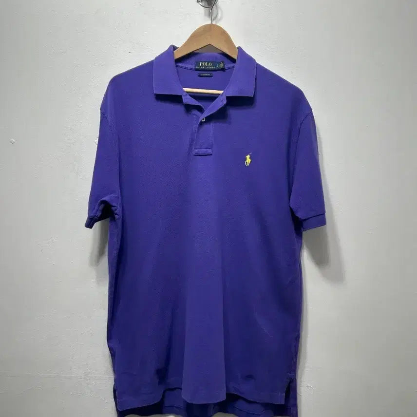 [SOLD OUT] 폴로 랄프로렌 퍼플 반팔 폴로티 L