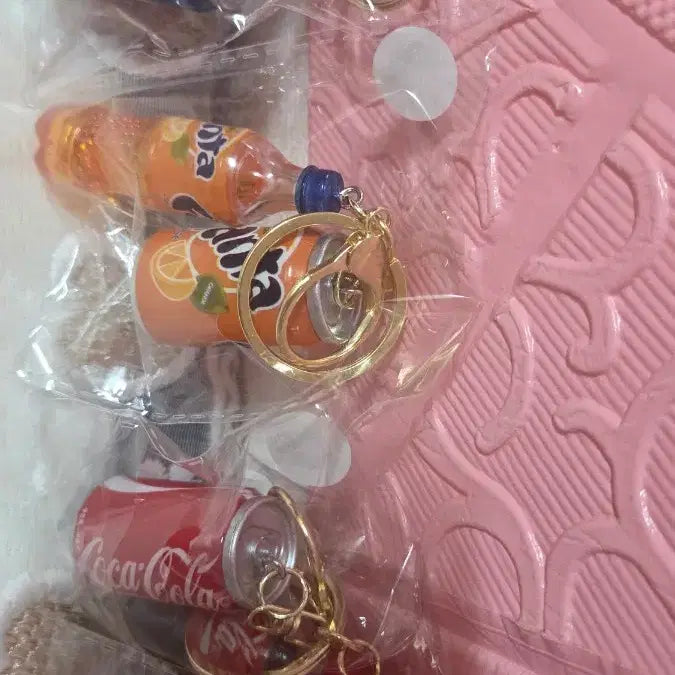 [BUNJANG] Coca-Cola/Pepsi/Fanta/Sprite Beverage Can/Bottle Keyring Set / 코카콜라/펩시/환타/스프라이트 음료 키링