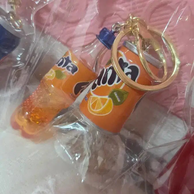 [BUNJANG] Coca-Cola/Pepsi/Fanta/Sprite Beverage Can/Bottle Keyring Set / 코카콜라/펩시/환타/스프라이트 음료 키링