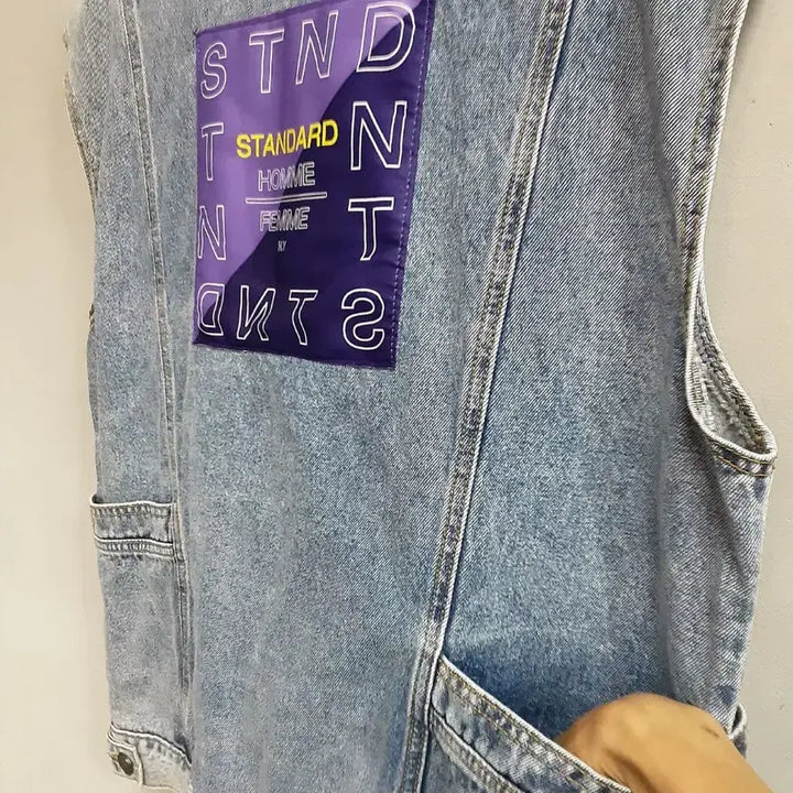 [BUNJANG] STANDARD Denim Vest / STANDARD 데님 청 조끼 free