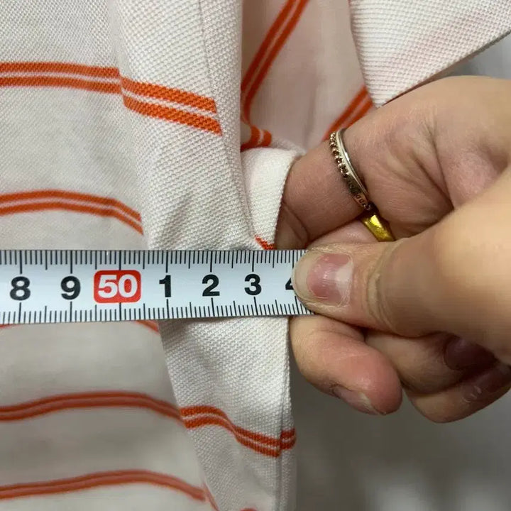 [BUNJANG] 폴로 골프 스트라이프 반팔 카라티 L / 폴로 골프 스트라이프 반팔 카라티 L