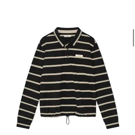 [BUNJANG] Glony Terry PK Long Sleeve (Black) - M Size / 글로니TERRY PK LONG SLEEVE (BLACK)M